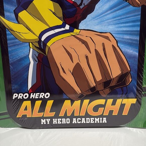 Crunchyroll My Hero Academia Pro Hero ALL MIGHT wooden wall decor 10” x 13” - Picture 4 of 8